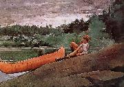 Winslow Homer Canoe Guide Germany oil painting artist